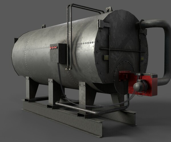 ArtStation steam boiler Game Assets