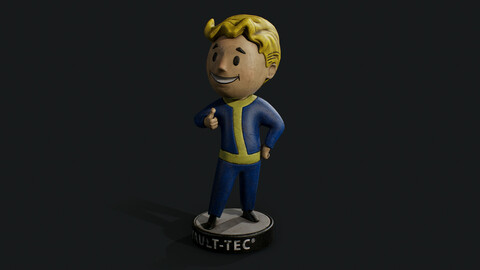 Fallout 4 Fanart - Vault Boy Bobblehead