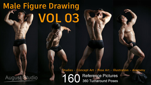 Male Figure Drawing - Vol 03 - Reference Pictures