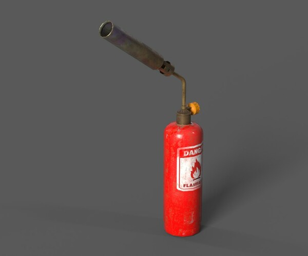 ArtStation - Low-poly Flame Thrower | Game Assets