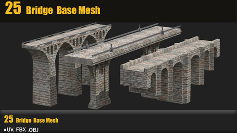 25 Bridge Base Mesh