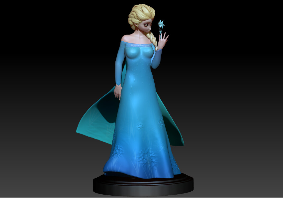 Elsa - Frozen Fan art 3D print model