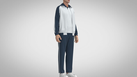 Tracksuit, Marvelous Designer, Clo3D +fbx, obj