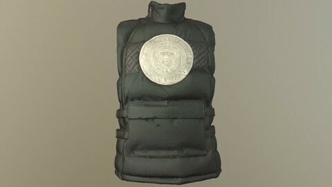 GLORIOUS GANGSTA VEST low-poly PBR