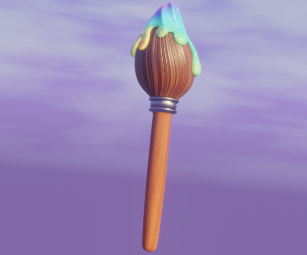 ArtStation Chonky paintbrush Game Assets