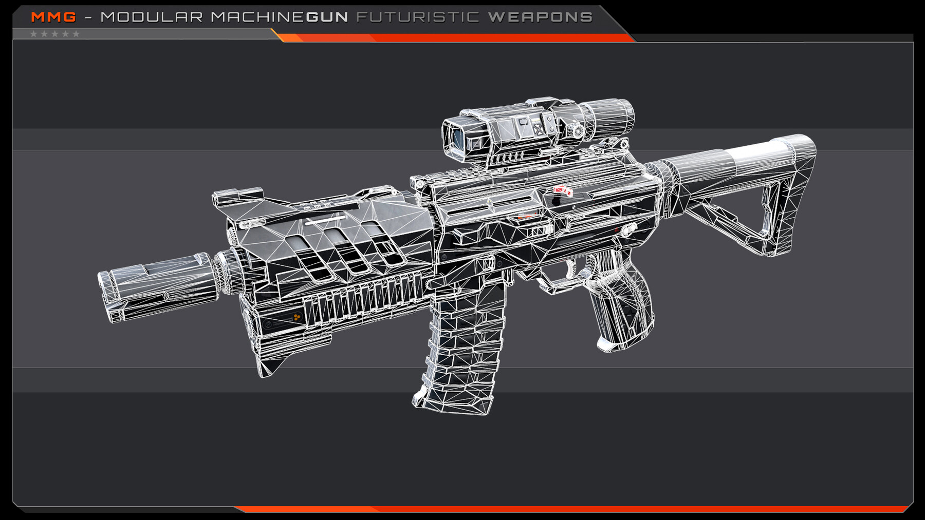 ArtStation - MMG Modular Machinegun | Game Assets