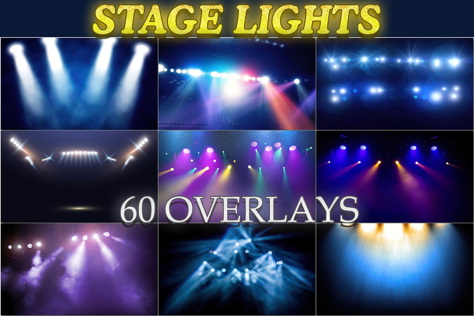 TIGPEEK 60 Stage Lighting Overlays, Stage arena lighting background