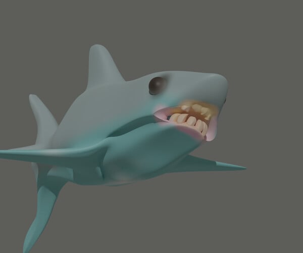 ArtStation - Shark Painted Rigged and Animated | Game Assets