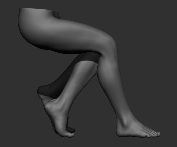 ArtStation 23 Female leg poses 3D models ZTL+OBJ+STL+FBX Resources