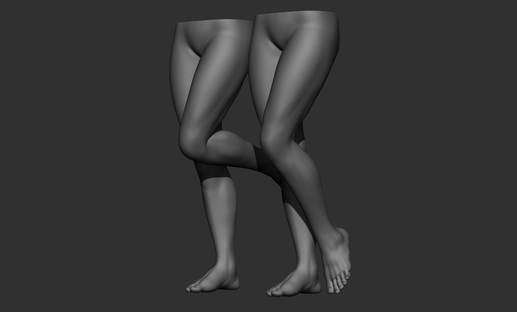 OBJ file Realistic Female Legs ♀️・3D printing model to download・Cults