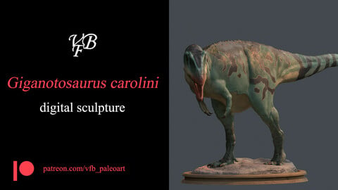 Giganotosaurus carolini - Statue for 3D printing