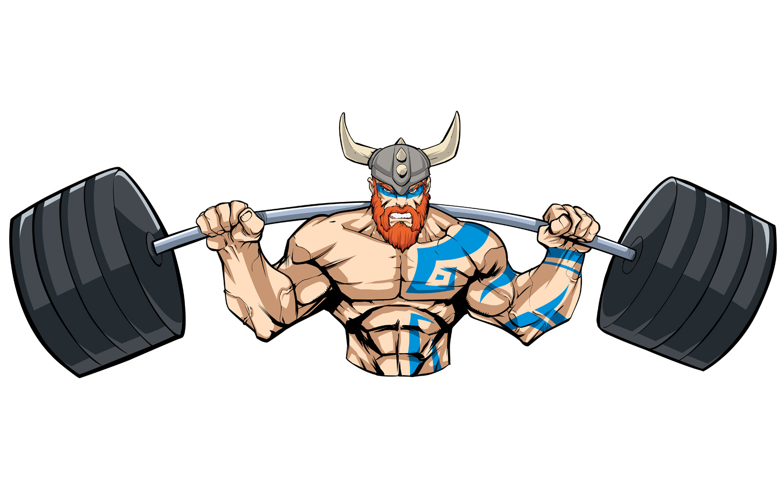 ArtStation Viking Gym Mascot Grit Artworks