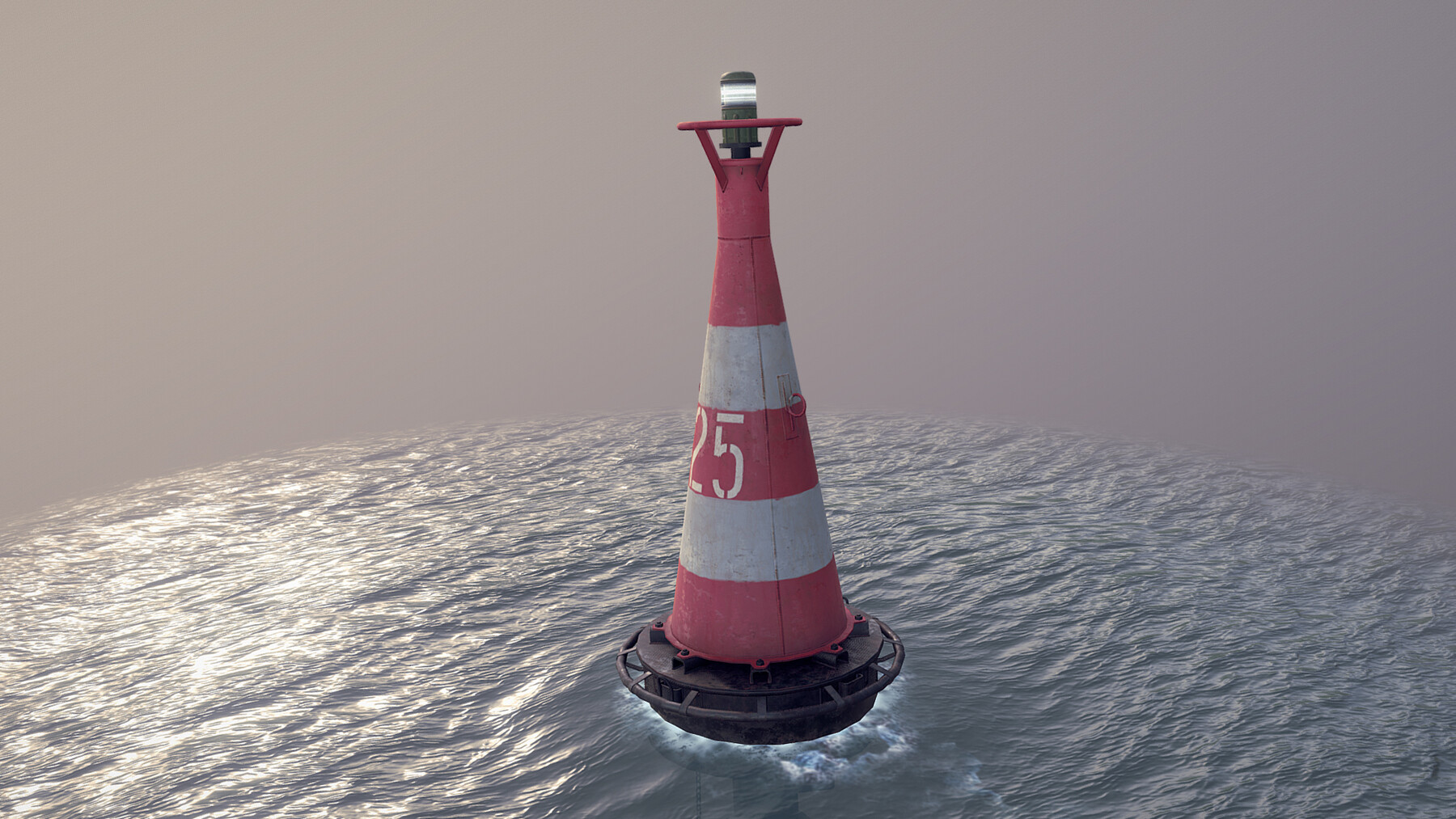 ArtStation - Buoy River RB-6-01 Turn Safe Water Mark | Game Assets