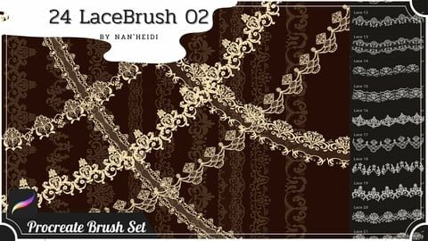 24 Lace Procreate brushes 02_By Nan'Heidi