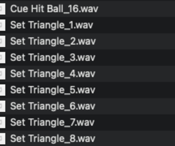 ArtStation Billiard Sound Effects Game Assets