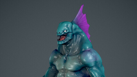 ArtStation - Fishman model (UE4-5) | Game Assets