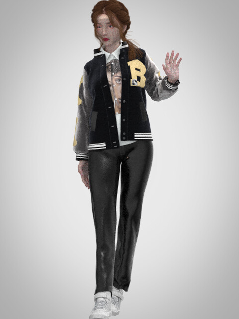 ArtStation - B-GIRL OUTFIT FOR GENESIS 8 | Game Assets