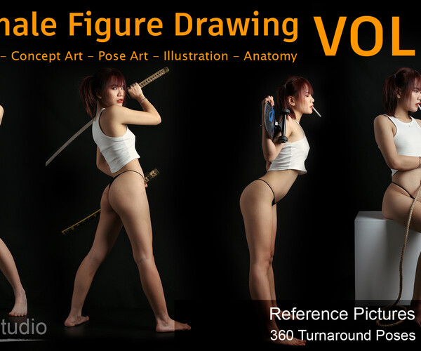 ArtStation Female Figure Drawing Vol 01 Reference Pictures