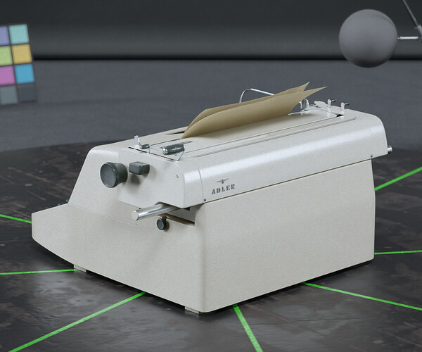 ArtStation Typewriter from 'The Shining' Game Assets