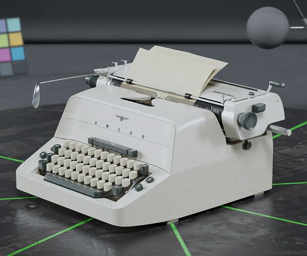 ArtStation Typewriter from 'The Shining' Game Assets