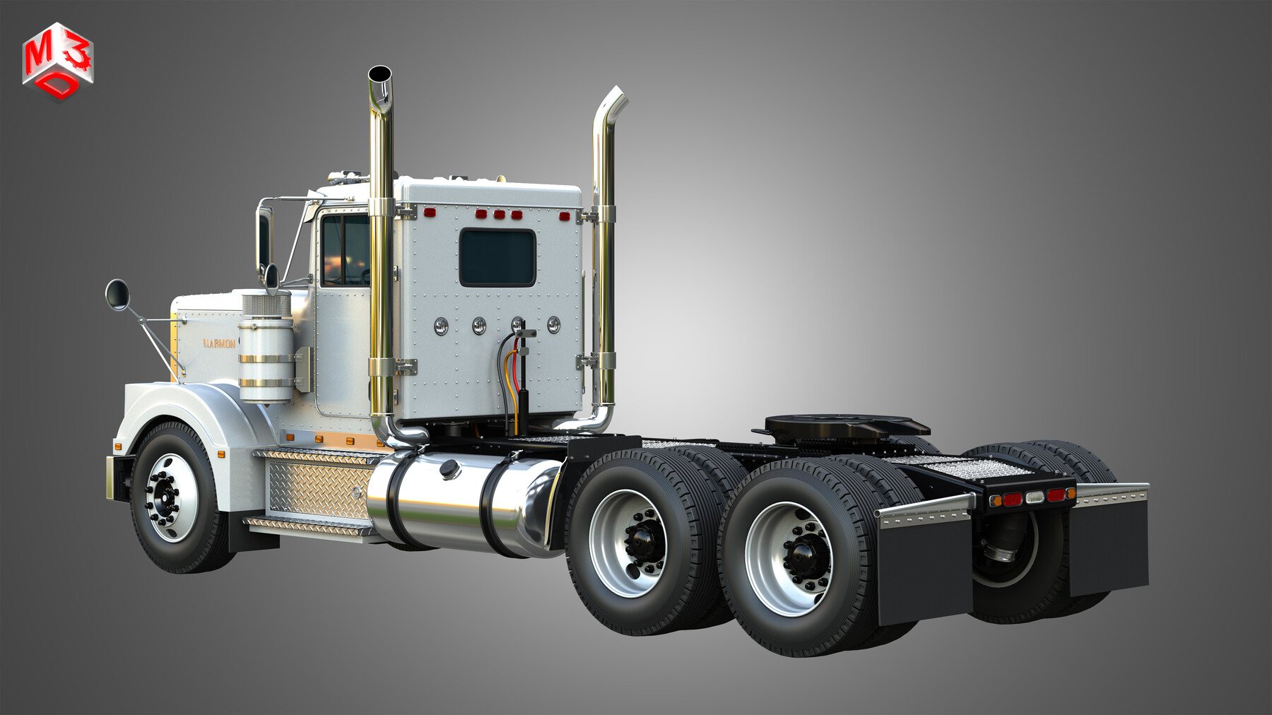 ArtStation - 57P Semi Truck - Day Cab | Resources