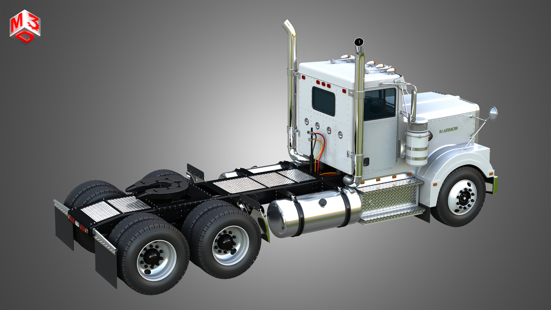 ArtStation - 57P Semi Truck - Day Cab | Resources