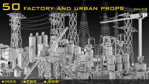 Factory and Urban Props- Vol 02