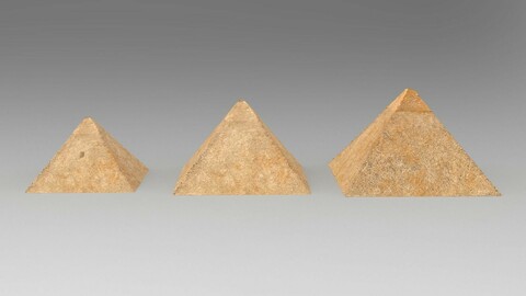 Pyramids of Giza Egypt Low-poly 3D model