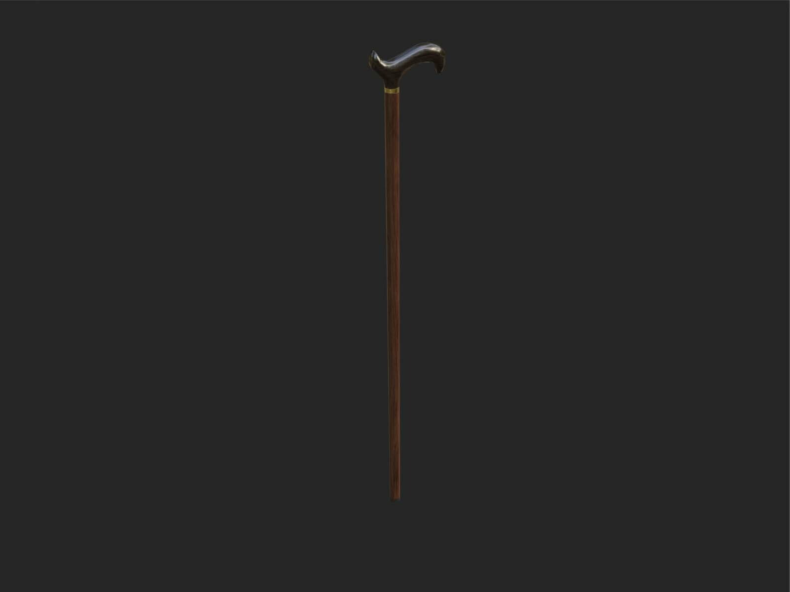 ArtStation - wood walking stick | Game Assets