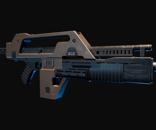 ArtStation - M41A Pulse Rifle Alien | Resources