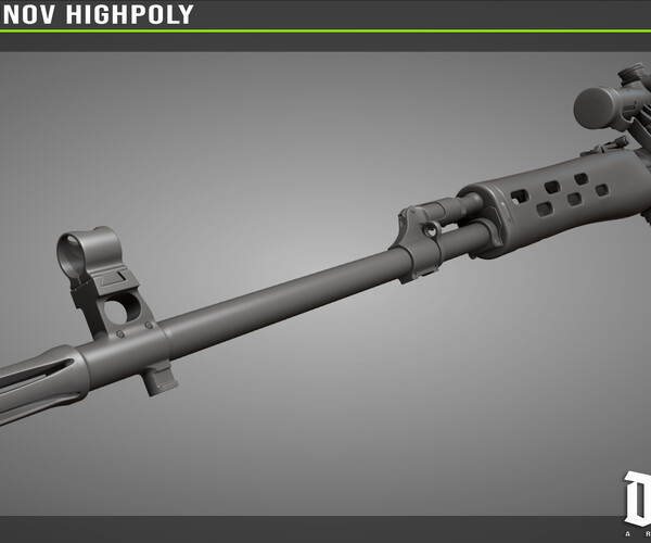 ArtStation - SVD Highpoly model | Resources