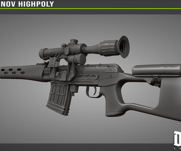 ArtStation - SVD Highpoly model | Resources