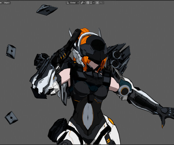 ArtStation - Anime-Style: Sci-Fi FEMALE (Soldier) | Resources