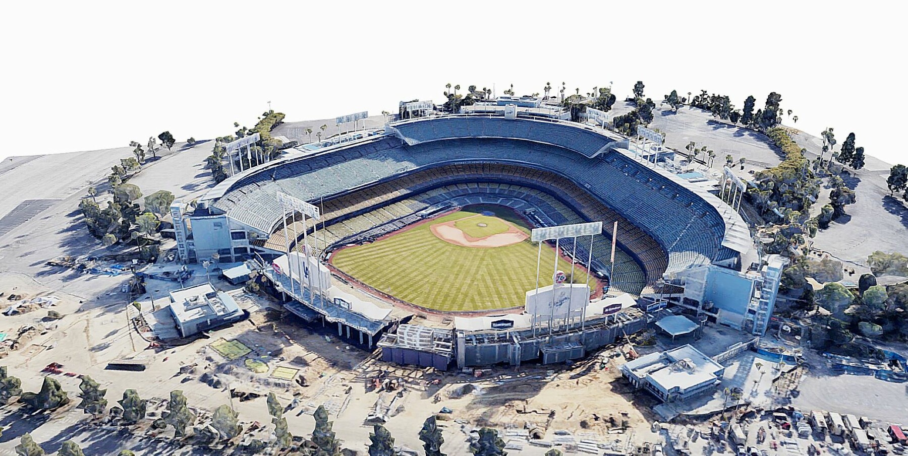 Los Angeles Dodgers Stadium 3D Ballpark Scrapbook Sticker – Sports