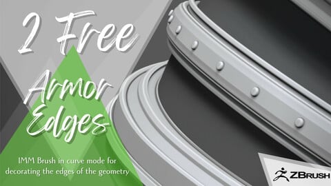 2 Free IMM Armor Edges for ZBrush