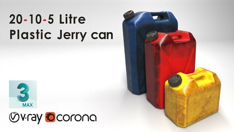 20-10-5 Liter Plastic Jerry cans