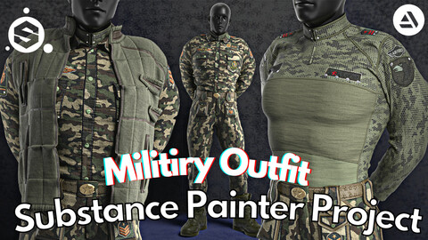 Military No.1 : Substance Painter Project