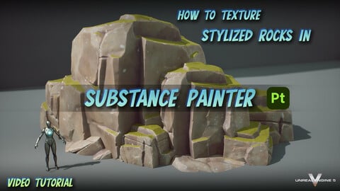 How to Texture Stylized Rocks in Substance Painter