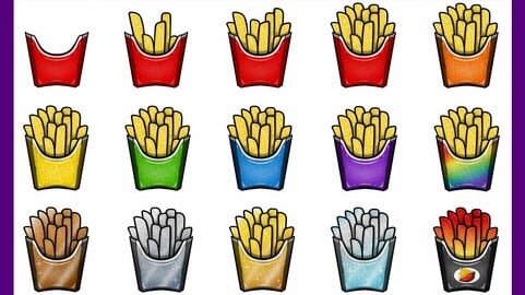 Twitch Sub Badges: French Fries
