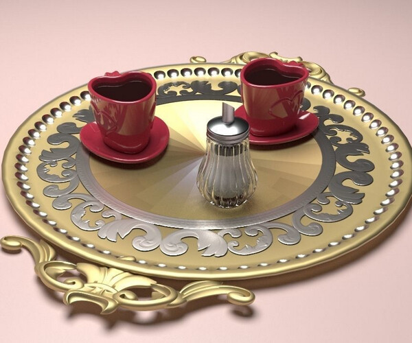 ArtStation Coffee Service Tray Resources