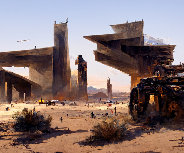 ArtStation - Desert Cyberpunk | Artworks