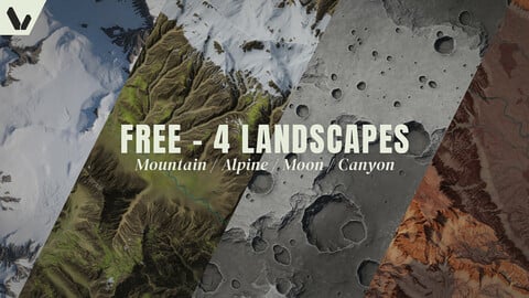 Free Vol.1 - 4 landscapes (8k)