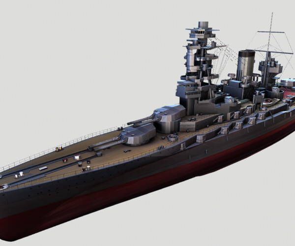 ArtStation - Yamato Battleship | Game Assets