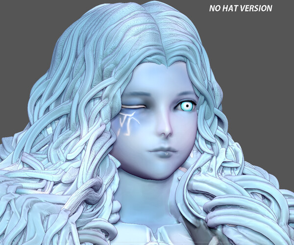 RANNI THE WITCH ELDEN RING CHARACTER GIRL 3D PRINT MODEL