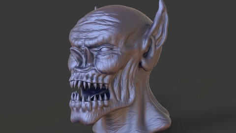 Head-F15_high poly sculpt