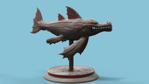 Sculpt Fishgator 3D Print
