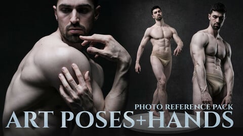 Art Poses + Hands Photo Reference Pack For Artists 881 JPEGs