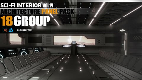 18 SCI-FI INTERIOR KITBASH VOL 14