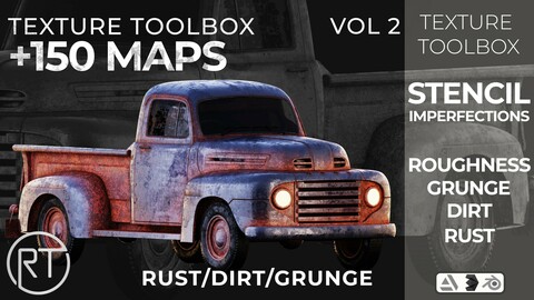 TEXTURE TOOLBOX - VOL 2 - 150 GRUNGE/DIRT & STENCIL IMPERFECTIONS