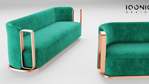 Velvet Sofa (Eevee) By Iqonic Design
